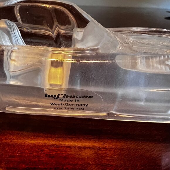 Vintage Hofbauer Crystal Car Paperweight corvette Germany Over 24% PbO - Picture 3 of 8